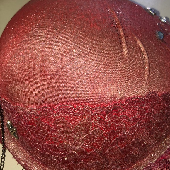 Red Mermaid Rave Bra - Picture 4 of 4